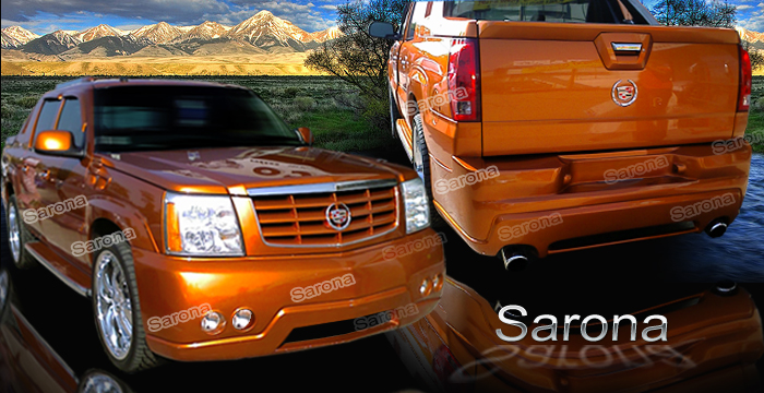 Custom Cadillac Escalade E.X.T.  Truck Body Kit (2002 - 2006) - $940.00 (Manufacturer Sarona, Part #CD-011-KT)